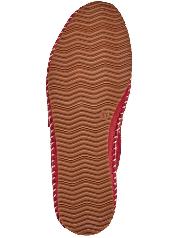 Andrea Conti Mokassin-Slipper mit dezenter Knitter-Struktur ROT