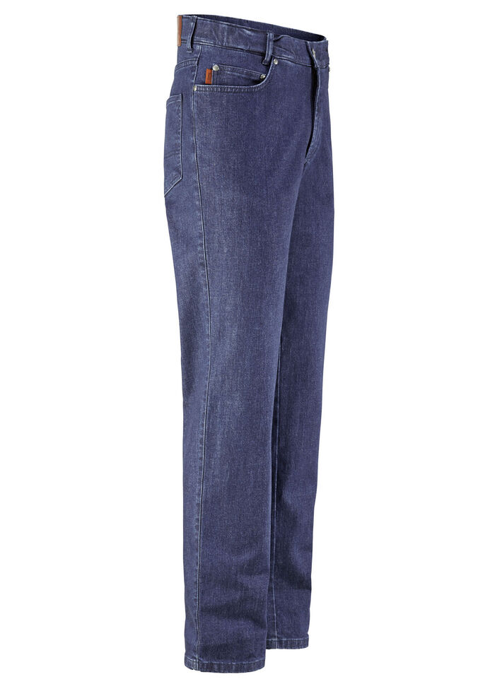 «Francesco Botti»-Jeans mit Komfortbund in 3 Farben DUNKELJEANS