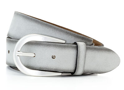 Trendiger Damen-G&uuml;rtel, aus Leder, 3,5 cm breit 