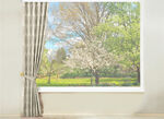 Jacquard-Einzelschal mit Universalschienenband BEIGE