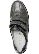Waldläufer, bequeme Damen-Slipper, Weite H, mit herausnehmbarem Fussbett ALTSILBER