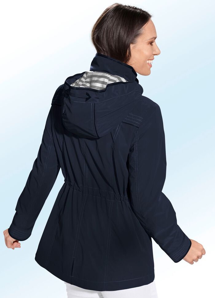 Funktionsjacke mit PU Beschichtung NAVY