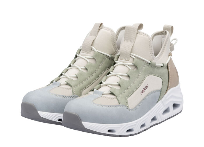 Rieker, stylische Damen-Boots, Weite G, mit herausnehmbarem Fussbett MULTICOLOR
