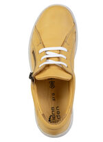 ELENA EDEN, bequeme Damen-Schnürschuhe, Weite G, mit herausnehmbarem Fussbett GELB