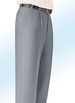 &laquo;Klaus Modelle&raquo;-Hose mit seitlichen Paspeltaschen SCHILFGR&Uuml;N MELIERT