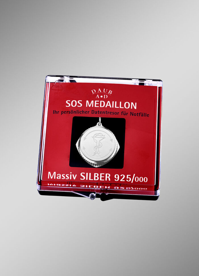 SOS-Anhänger aus Silber 