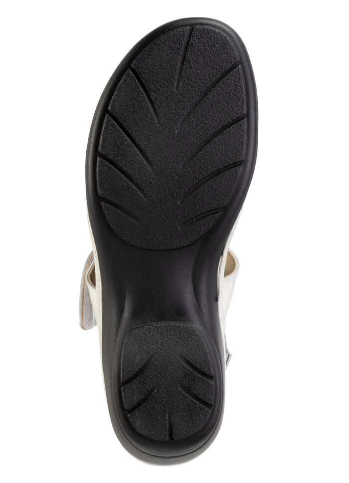 ELENA EDEN, schicke Damen-Sandalen, Weite H, mit herausnehmbarem Fussbett ECRU