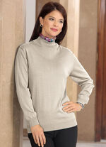 Pullover in Feinstrick NATUR