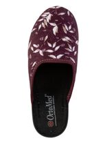 Zweierpack Pantoffeln aus samtig, weichem, bedrucktem Textilmaterial 