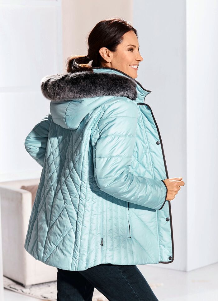 Jacke mit figurfreundlicher L&auml;ngssteppung seitlich GLETSCHER