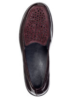 ELENA EDEN, bequeme Damen-Slipper, Weite H, mit herausnehmbarem Fussbett BURGUND