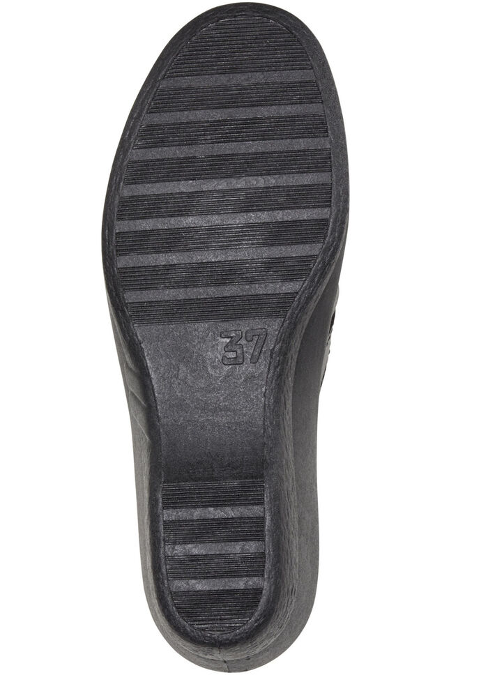 Pantolette mit Zierlochung SCHWARZ
