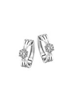 Elegante Creolen mit synth. Zirkonia 