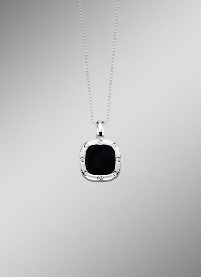 Anhänger aus Silber mit Onyx 