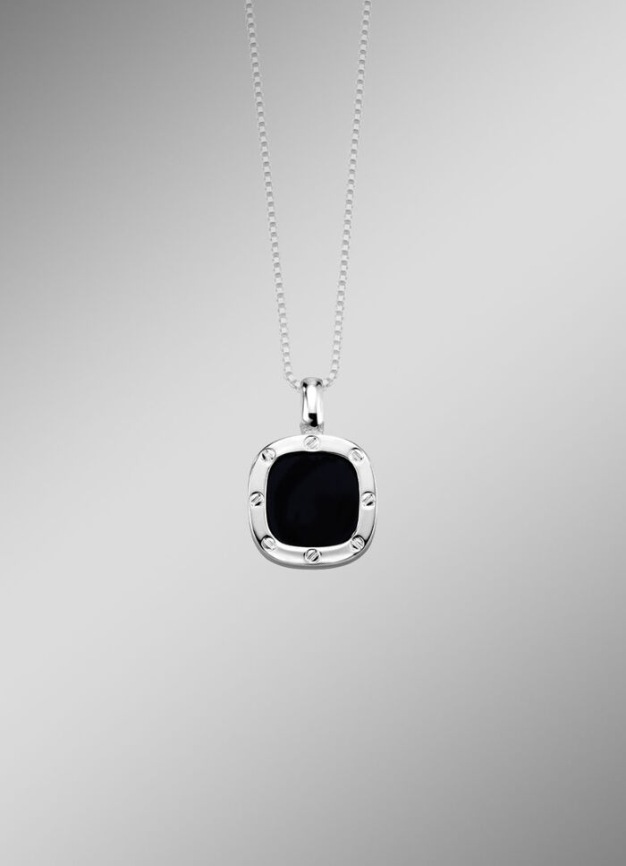 Anhänger aus Silber mit Onyx 