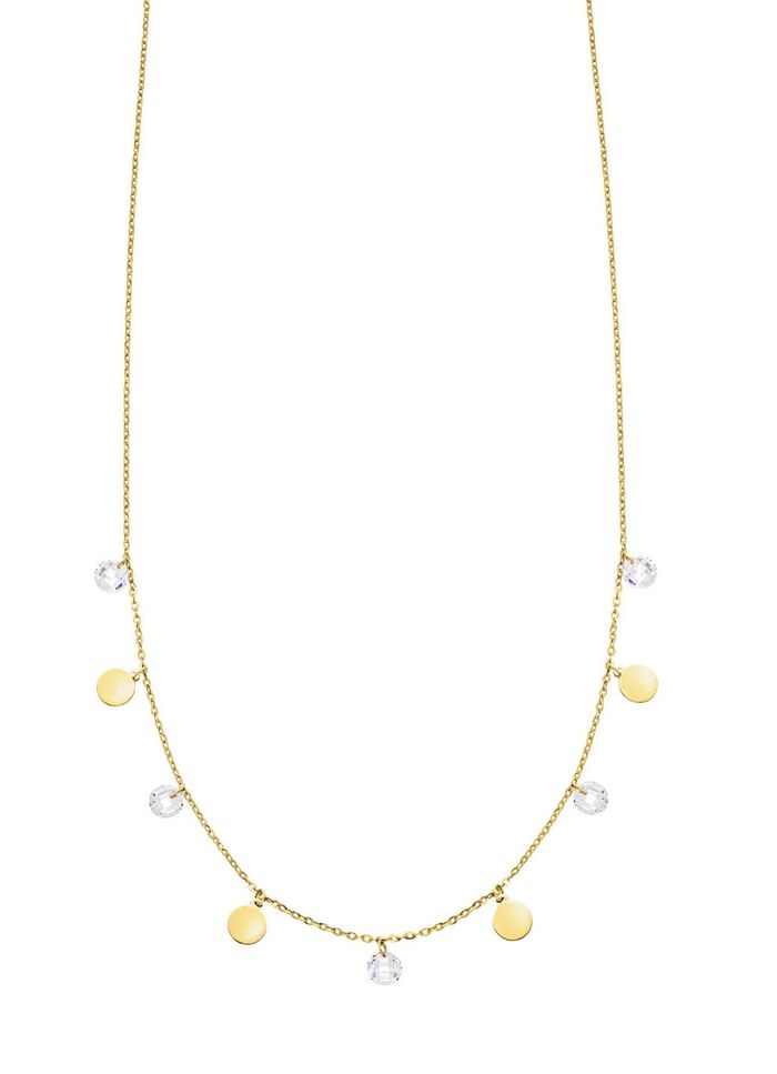 Stilvolle Halskette mit Zirkonia 