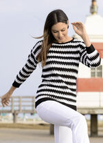 Pullover mit Zackendessin 