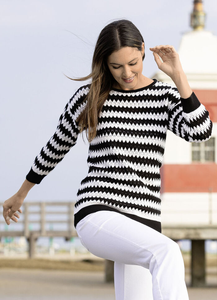 Pullover mit Zackendessin 