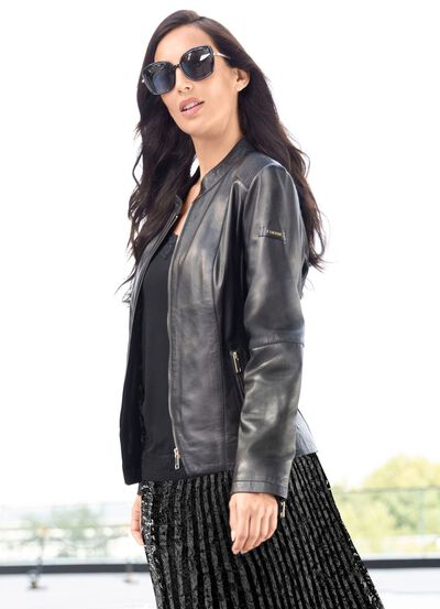 Lederkurzjacke von &laquo;Cabrini&raquo; 