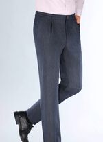 &laquo;Klaus Modelle&raquo;-Edeljeans mit Bundfalten in 2 Farben BLAU