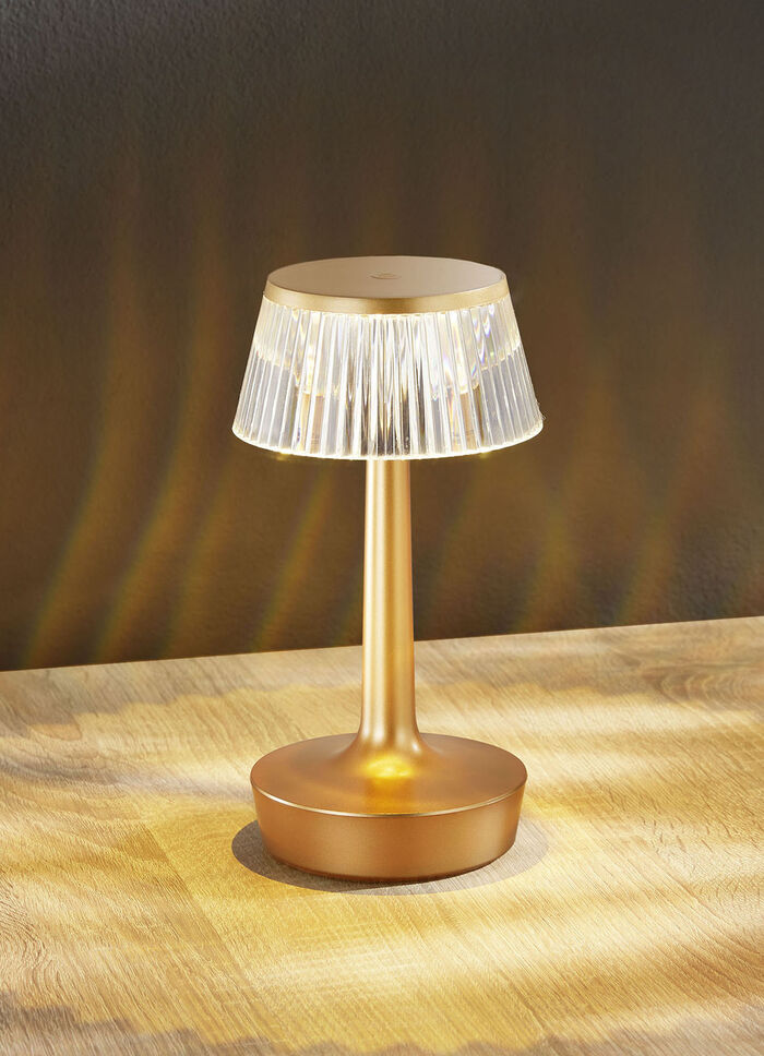 LED-Tischleuchte mit Kristall-Effekt GOLD