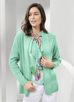 Strickjacke mit dezentem Glanz 