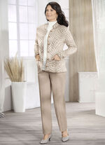 Strickjacke mit grafischem Jacquard 