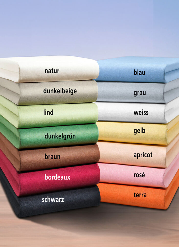 irisette Mako-Jersey-Spannbetttuch in verschiedenen Farben WEISS