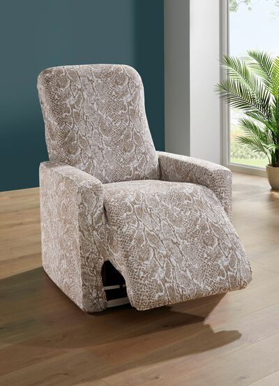 Pflegeleichte Stretchbez&uuml;ge in Schlangenoptik 