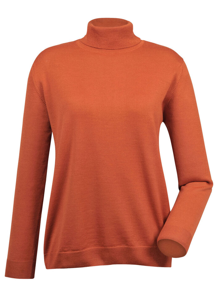 Pullover in Feinstrick ORANGE