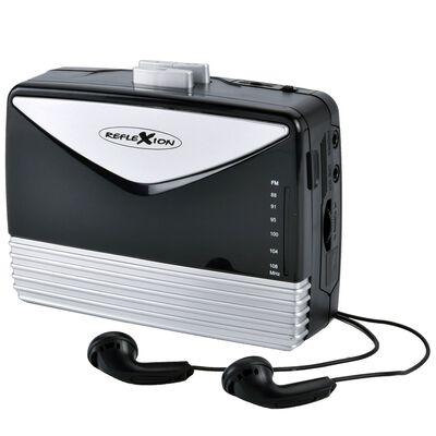 Tragbarer Kassetten-Spieler mit FM-Radio 