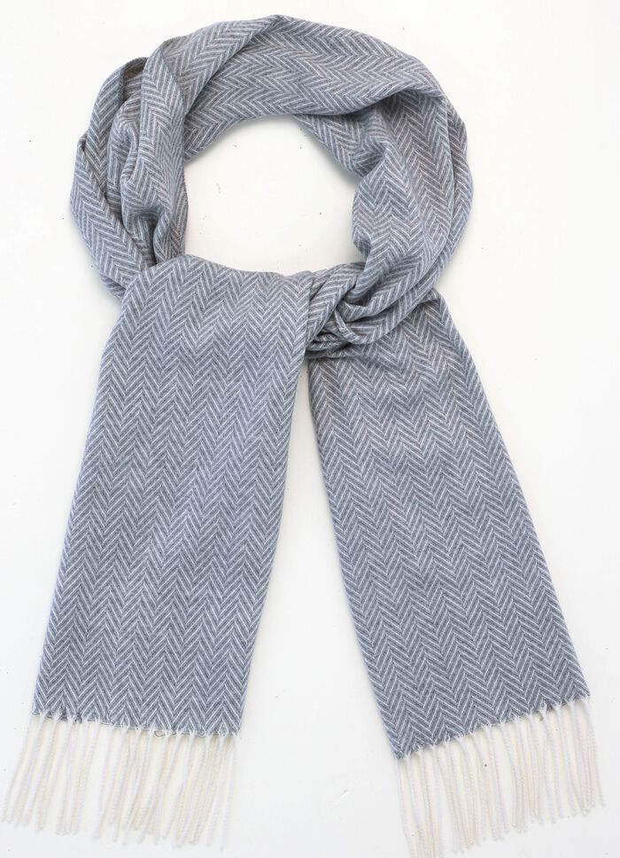 Schal mit Fischgratdessin 