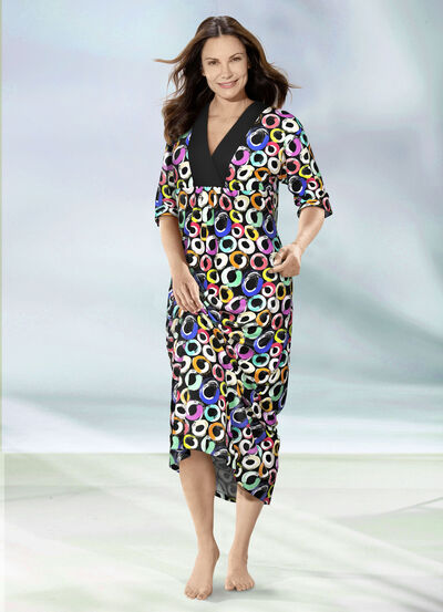 Kaftan mit Ringel-Dessin 
