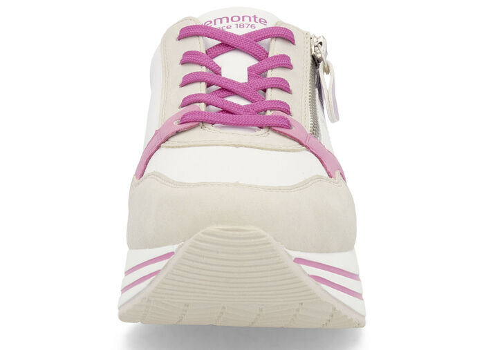 Remonte Schnür-Sneaker aus Nappaleder CREME-BUNT