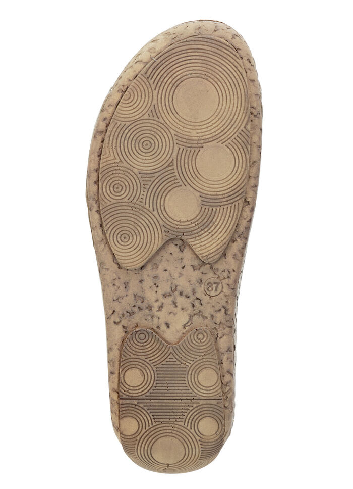 ELENA EDEN Pantolette aus perforiertem Nappaleder ALTGOLD