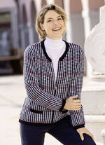 Strickjacke mit zartem Farbverlauf 