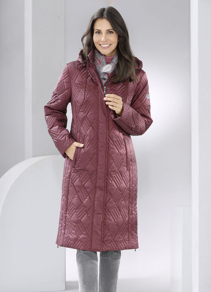 Mantel mit interessantem Stepp KASTANIE