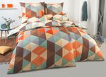 Farbenfrohe Bettw&auml;sche-Garnitur aus Polycotton  