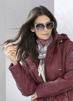 Schal mit Blätterdessin 