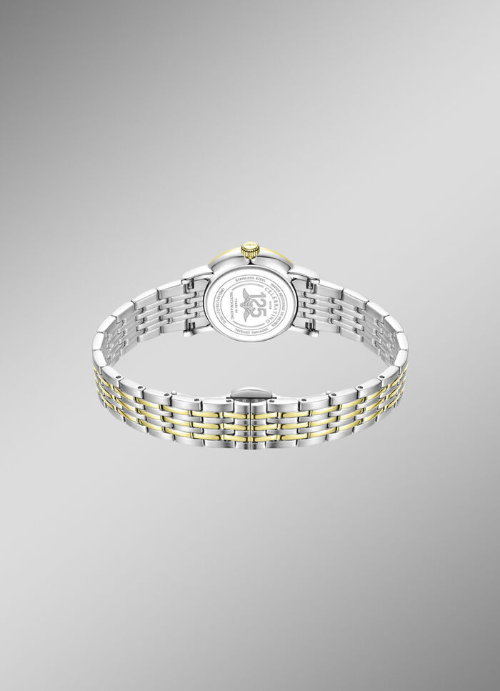 Rotary Quartz-Damenuhr mit Edelstahlgehäuse 