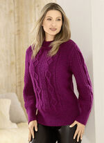 Pullover aus Melangegarn BEERE MELIERT