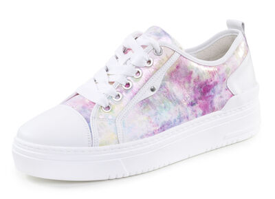 Waldläufer Schnür-Sneaker mit verspieltem Druck 