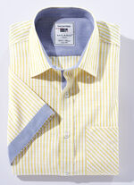 Gestreiftes &laquo;Milano Italy&raquo;-Hemd in 4 Farben GELB-WEISS GESTREIFT