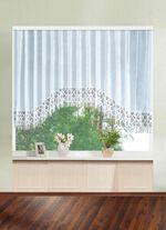 C-Bogen-Vorhang mit Plauener Spitze 