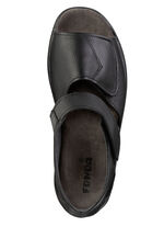 Bequeme Herren-Sandalen, Weite K, mit anatomisch geformtem Fussbett SCHWARZ