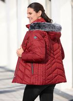 Jacke mit abnehmbarem Kunstpelz-Besatz 