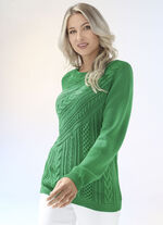 Pullover in Strukturmix 