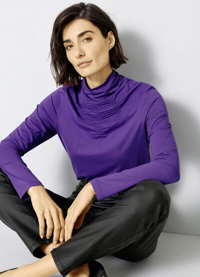 Shirt mit Raffungen in 5 Farben 