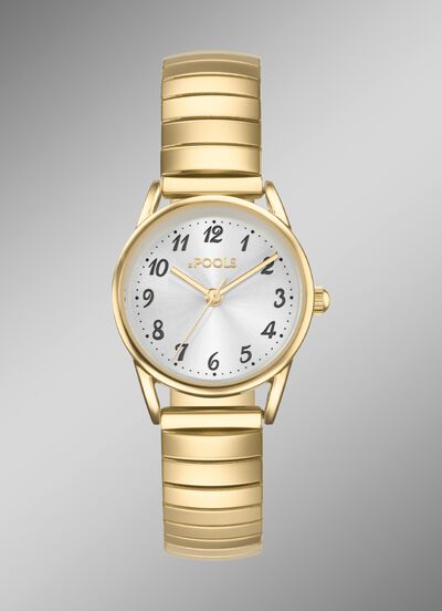 Zeitlose Quartz-Damenuhr Pools 1989 mit Zugband 