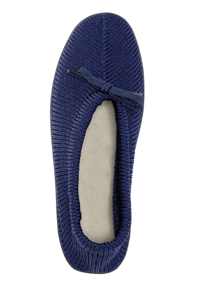 Slipper aus elastischem Strickmaterial mit Schnürung MARINE